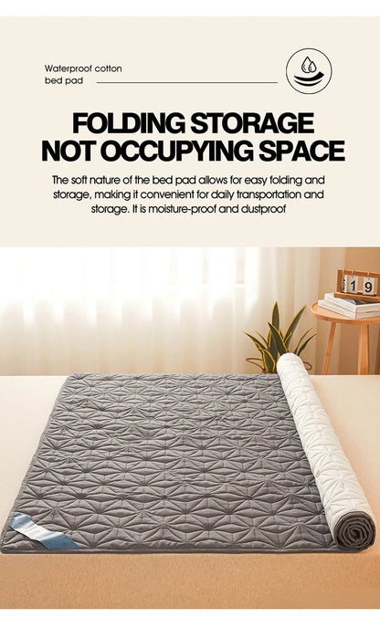 Surmatelas imperméable matelassé pour lit simple et double 140/160