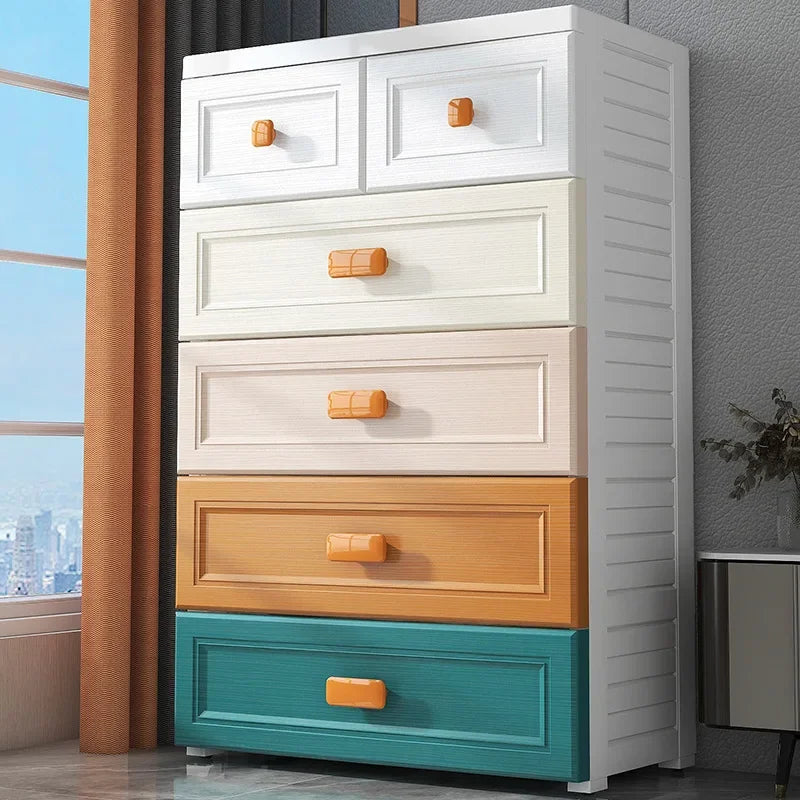 Armoire de rangement blanche à tiroirs - 50 casiers en plastique