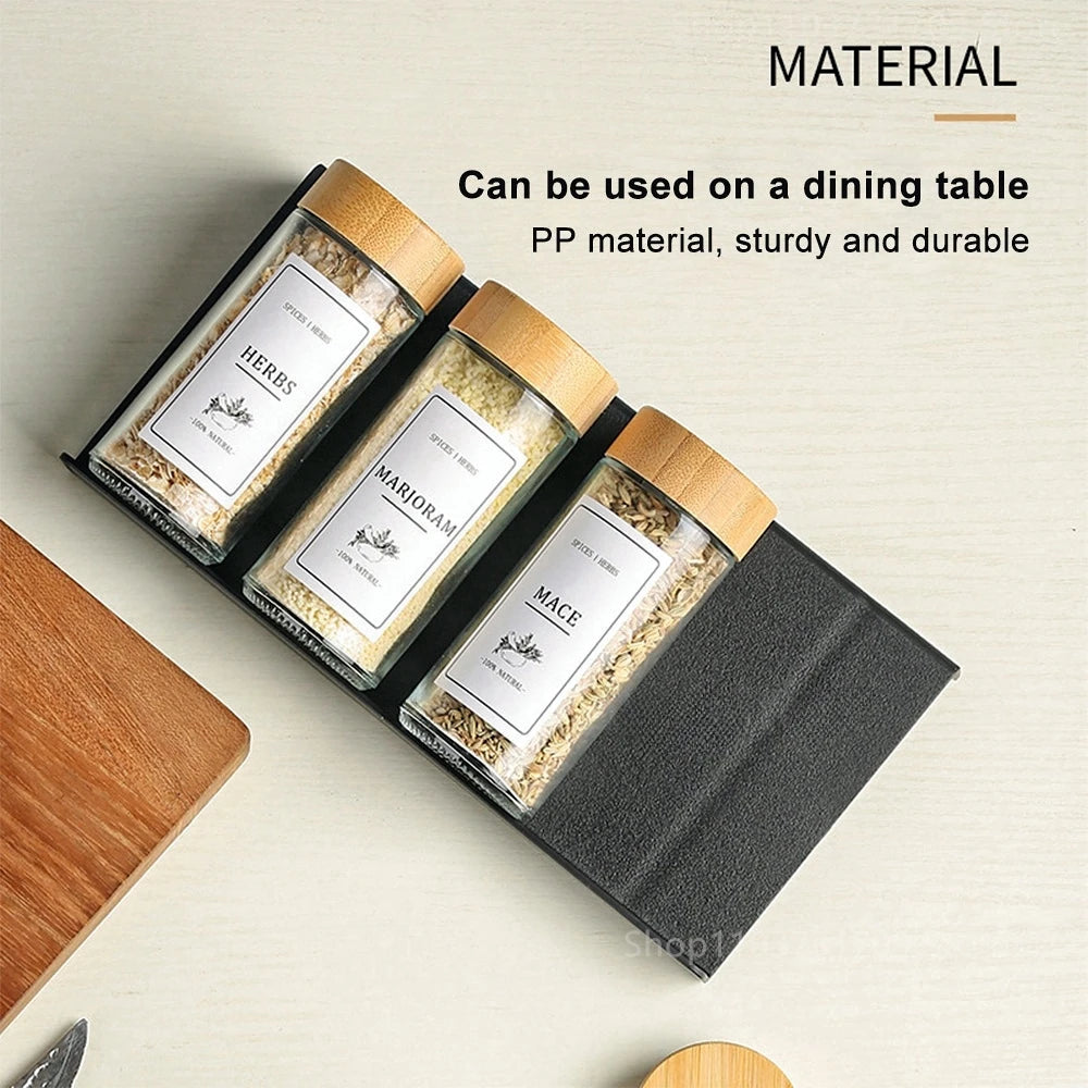 Organisateur de Tiroir à Épices 4 Niveaux - Support Réglable Pratique