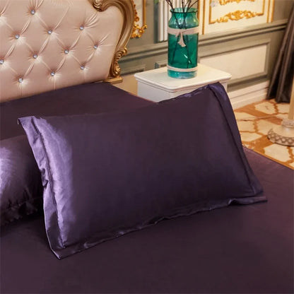 Taie d'oreiller en satin luxueux 48x74 - Confort et élégance