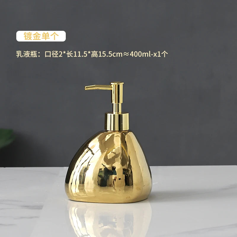 Set d'accessoires de salle de bains en céramique chinoise élégante