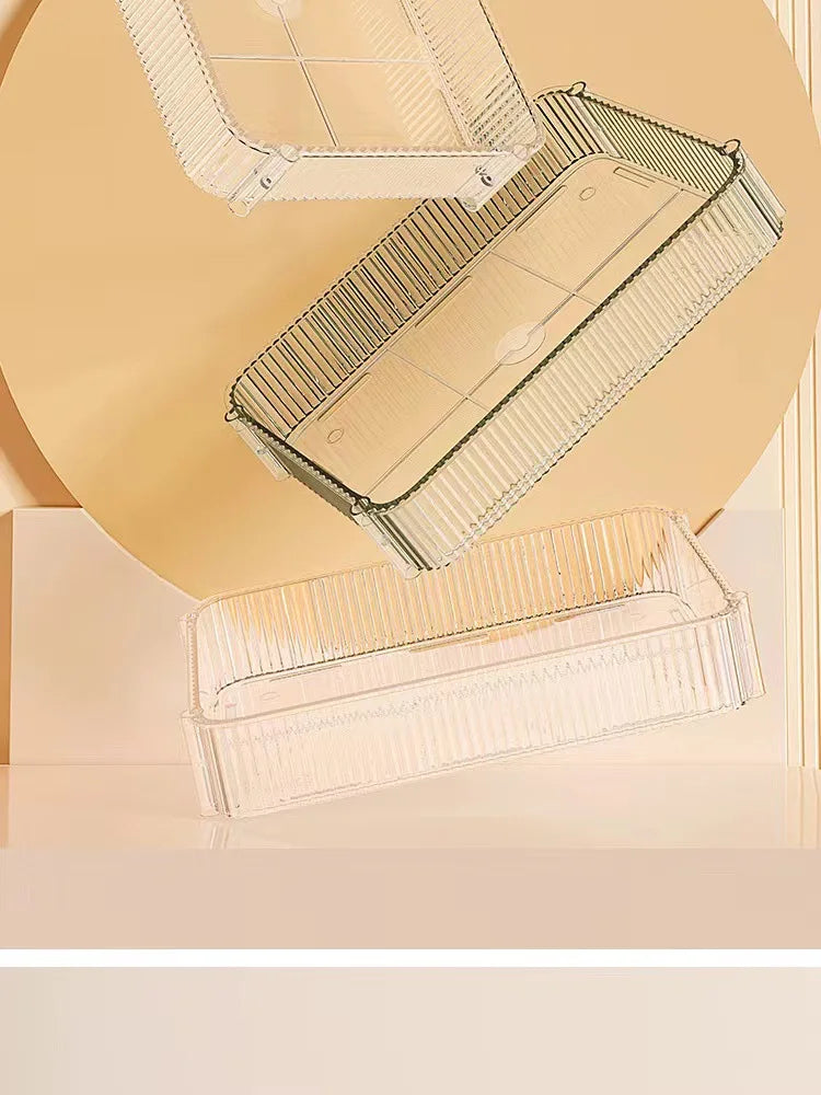 Chariot de Rangement Transparent 2/3/4 Niveaux - Étagère à Snacks Luxe