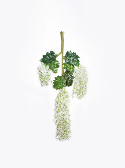 Guirlande de fleurs artificielles de glycine - 12 pièces pour déco mariage