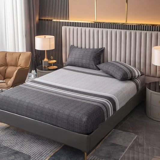 Ensemble de draps King Size 100% Polyester, 3 pièces avec élastique