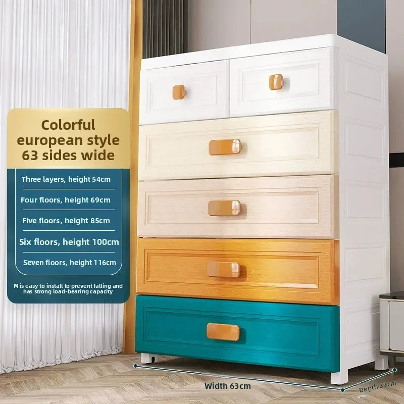 Armoire de rangement blanche à tiroirs - 50 casiers en plastique