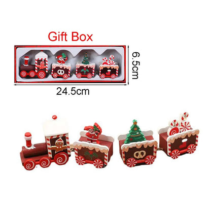 Ornements de Noël : Train en bois mobile pour une déco festive