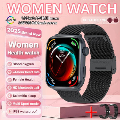 Montre Intelligente Xiaomi Femme - Diagnostic AI, HRV, PPG, IP68