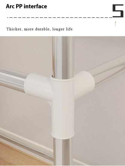 Armoire pliable en tissu minimaliste pour rangement de vêtements