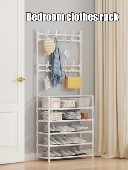 Rangement multifonctionnel en plastique T1 pour chaussures et vêtements