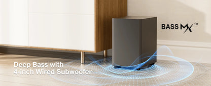 Corde TIMEA - Barre de Son 7.1, 330W, Contrôle Intelligent, Noir