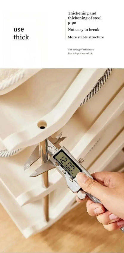 Étagère à chaussures empilable étroite pour un rangement optimal