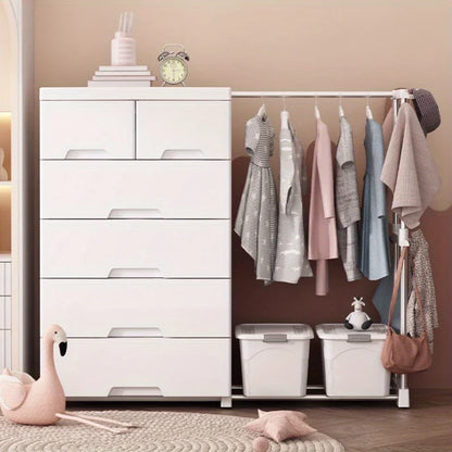 Armoire blanche extensible 5/6 niveaux - Rangement chambre et dortoir