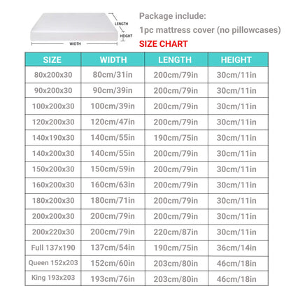 Drap-housse imperméable doux et respirant - Gris Queen/King/Twin/Full