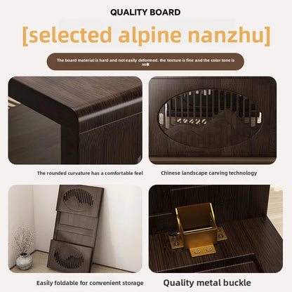 Table basse pliable pour balcon - Petite table à thé pratique