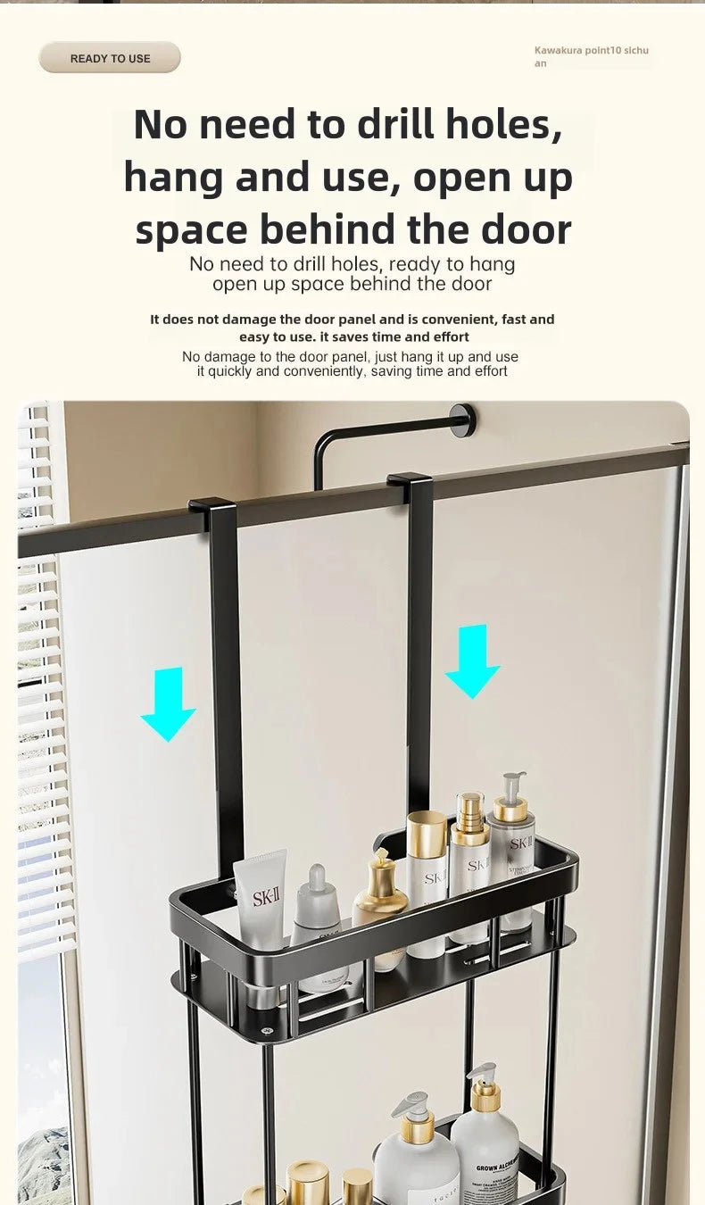 Organisateur de Toilette Mural pour Salle de Bain - Support Pratique