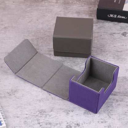 Boîte de rangement PU pour cartes de jeu - Organisateur portable