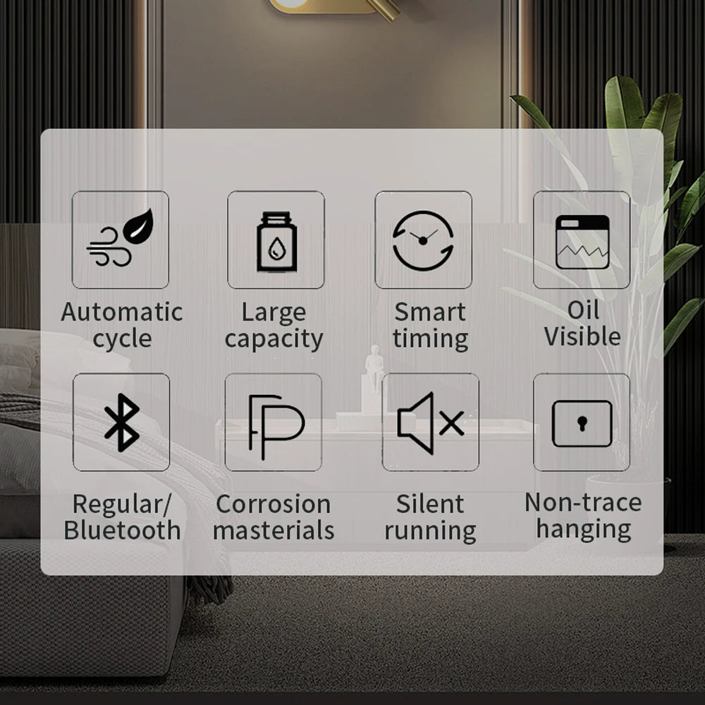 Diffuseur d'arôme intelligent Bluetooth pour maison et hôtels