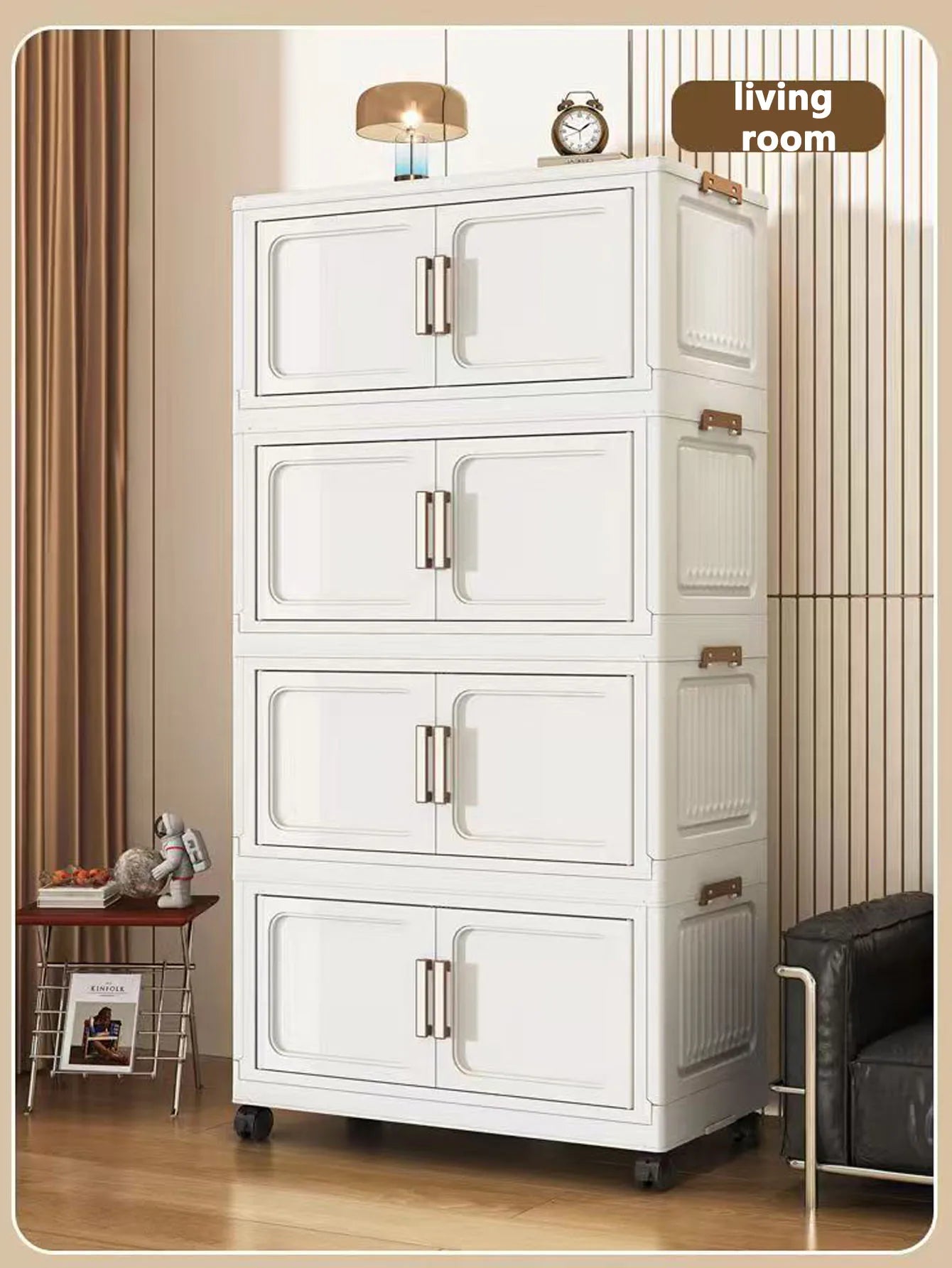 Armoire de rangement pliable pour vêtements de bébé et enfants