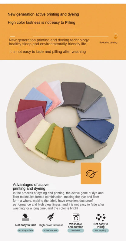 Drap Plat Doux Uni pour Lit Double - Confort et Élégance