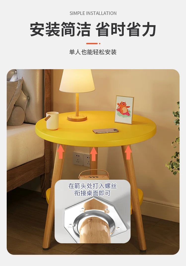 Table de chevet moderne en bois - Luxueuse et pratique