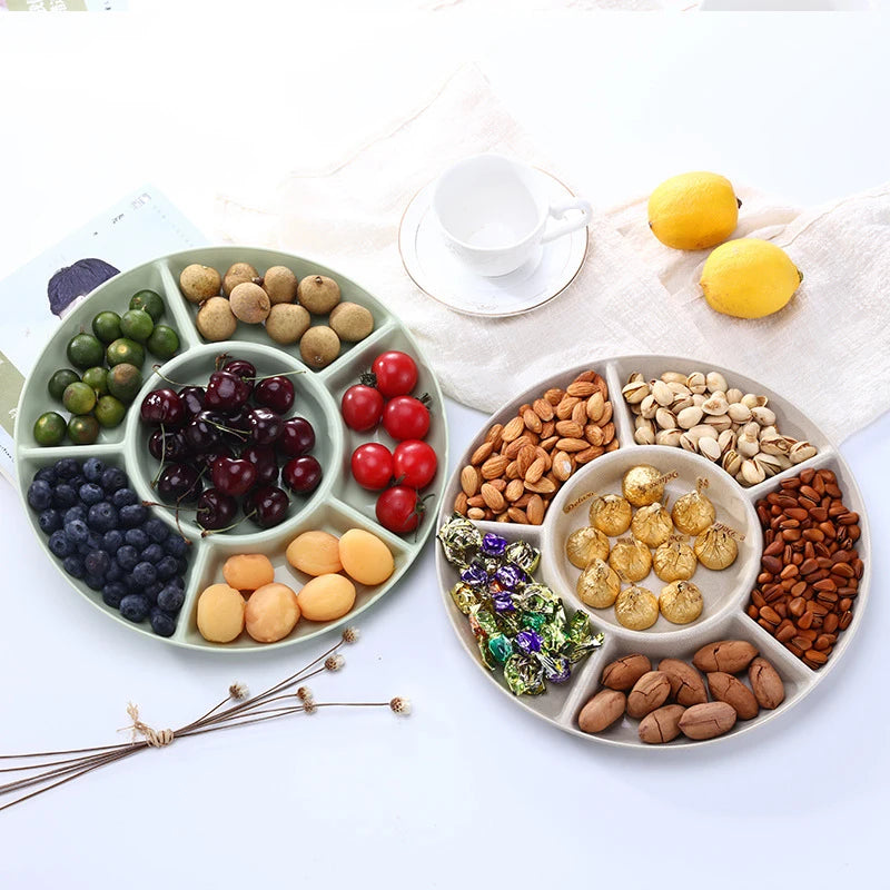 Assiette à Snacks Fruits avec 6 Compartiments - Idéal Apéritif