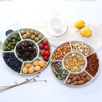 Assiette à Snacks Fruits avec 6 Compartiments - Idéal Apéritif