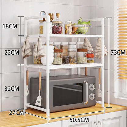 Étagère de Cuisine Multicouche pour Micro-Ondes et Condiments