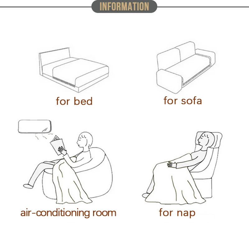 Couverture Boho Rouge Rouille Tissée avec Glands - Douce et Légère