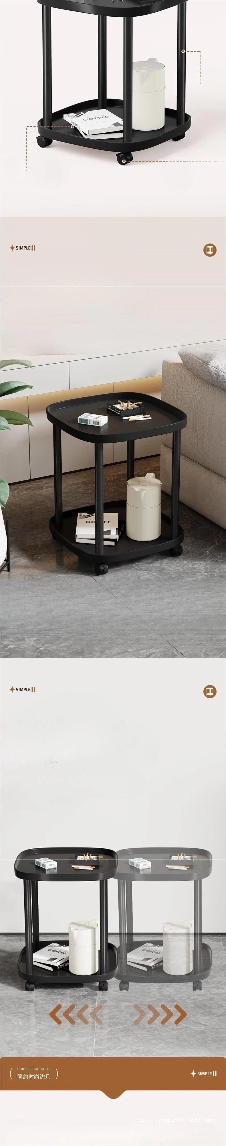 Table Basse Mahjong Multifonctionnelle pour Thé et Jeux de Société