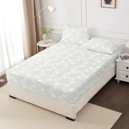 Ensemble de draps King Size 100% Polyester, 3 pièces avec élastique