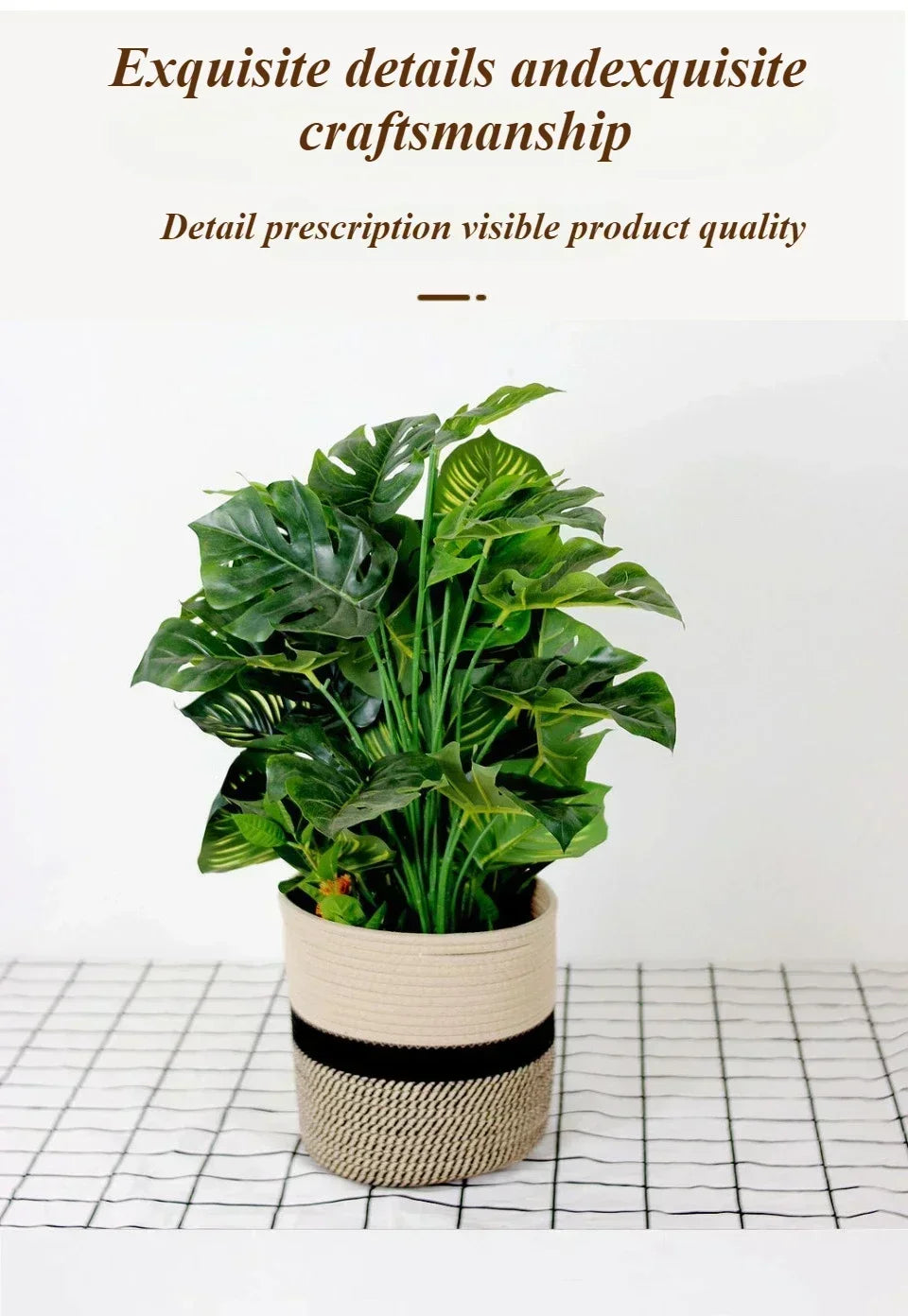 Panier à Linge en Corde de Coton - Panier de Rangement Pliable Luxe