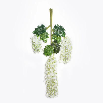 Guirlande de fleurs artificielles de glycine - 12 pièces pour déco mariage