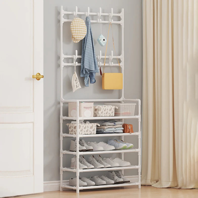 Rangement multifonctionnel en plastique T1 pour chaussures et vêtements