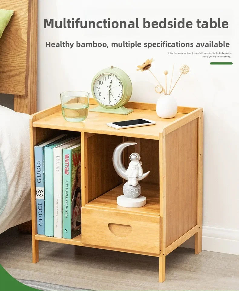 Table de chevet en bois massif - Armoire de rangement moderne