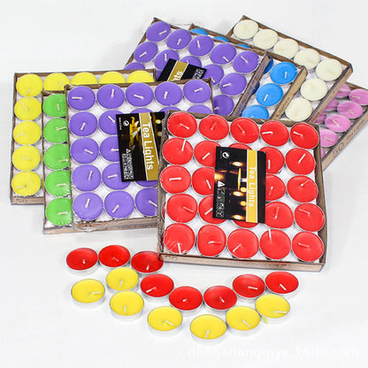 Bougies parfumées à la citronnelle - Lot de 50, anti-insectes et romantiques