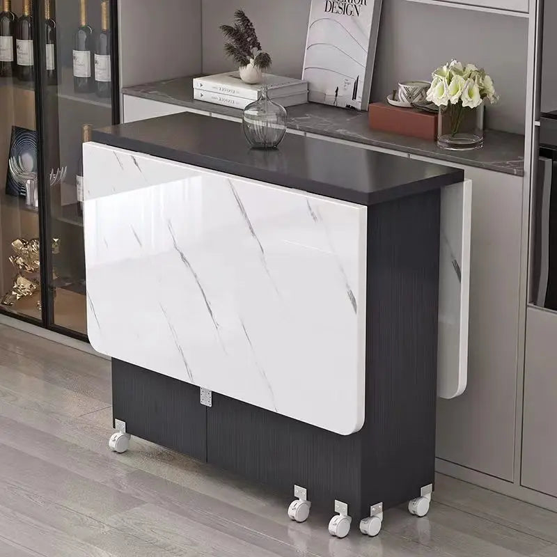 Table à Manger Pliante Rectangulaire Multifonction pour Petit Appartement