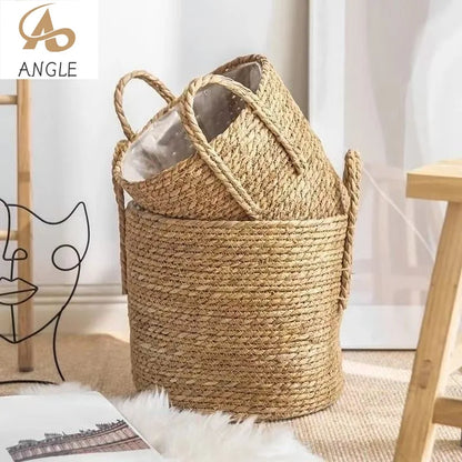 Panier de Jardinière en Osier Naturel - Pot de Fleur Rotin 20/25/30CM