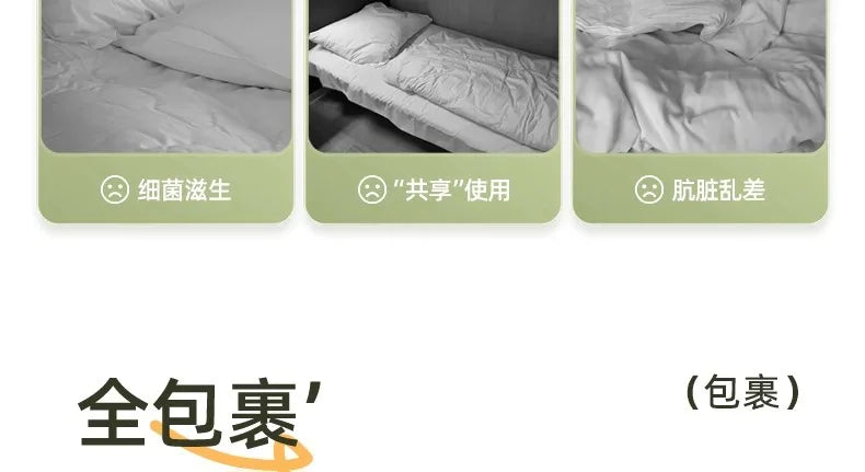 Draps de lit jetables Non tissés avec taies d'oreiller - Voyage Hôtel