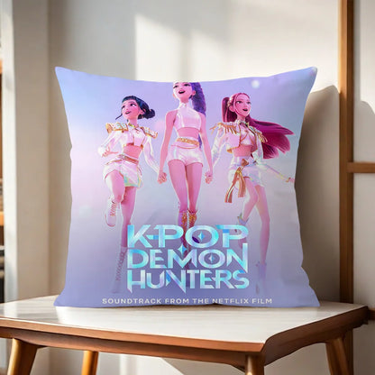 Housse de coussin Demon KPop pour salon, bureau et voiture
