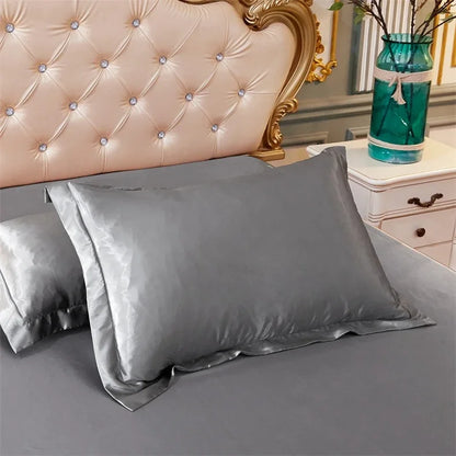 Taie d'oreiller en satin luxueux 48x74 - Confort et élégance