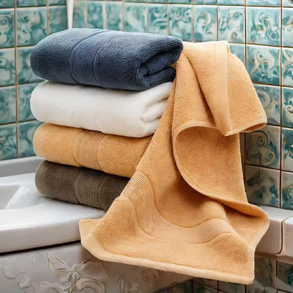 Serviette visage en coton absorbante - Douce et épaisse pour salle de bain