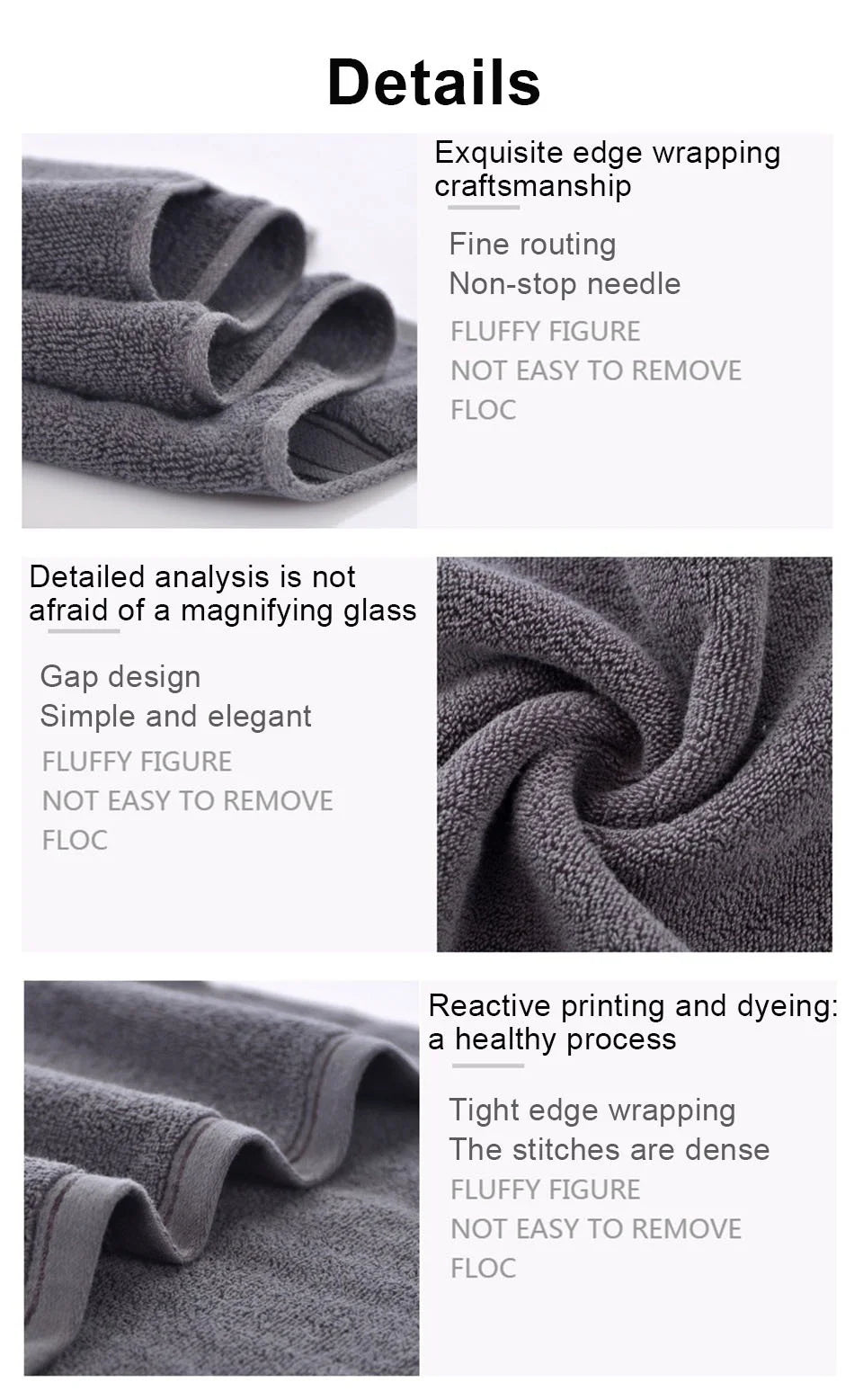 Serviette visage en coton absorbante - Douce et épaisse pour salle de bain