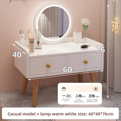 Coiffeuse moderne avec baie vitrée pour chambre à coucher