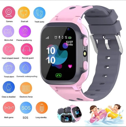 Montre intelligente GPS pour enfants - 4G, étanche, SOS, appel vidéo