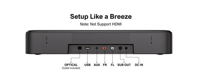 Corde TIMEA - Barre de Son 7.1, 330W, Contrôle Intelligent, Noir