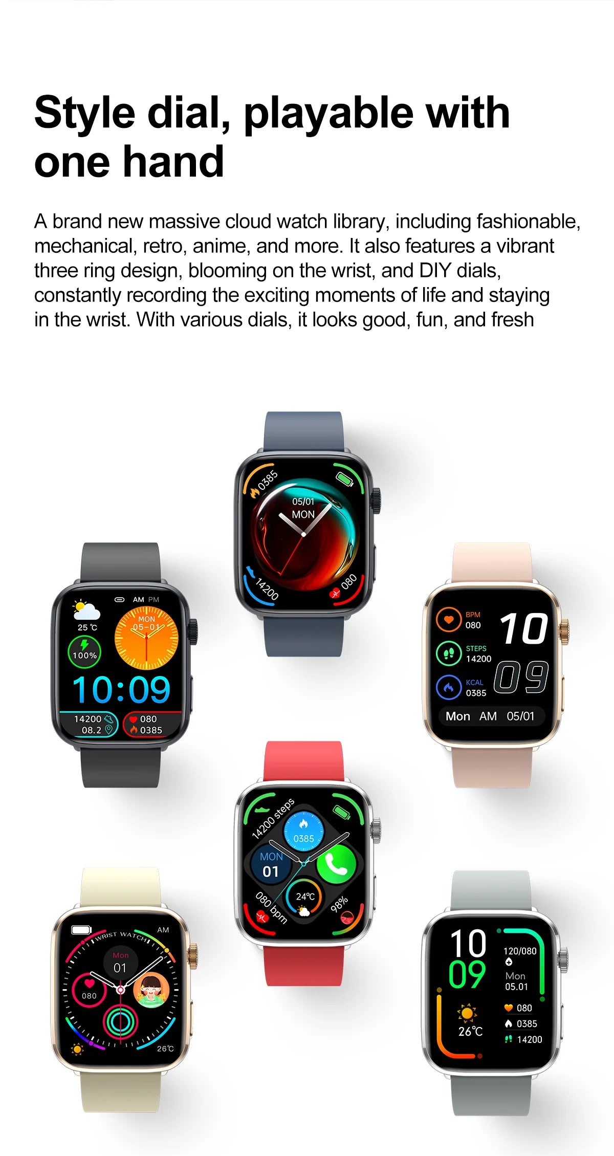 Montre Intelligente Xiaomi Femme - Diagnostic AI, HRV, PPG, IP68