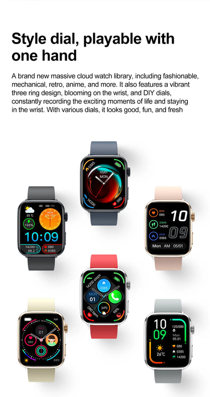 Montre Intelligente Xiaomi Femme - Diagnostic AI, HRV, PPG, IP68