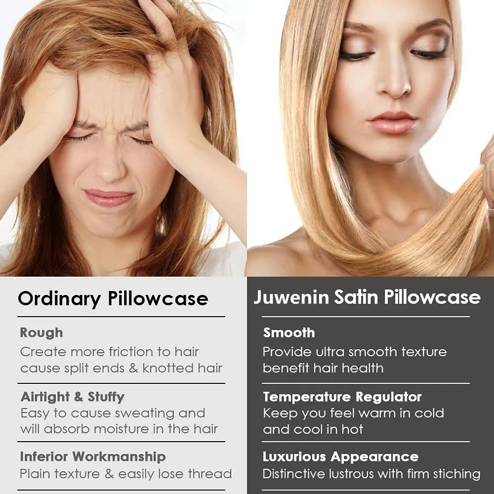 Taie d'oreiller en soie naturelle Juwensilk - Standard Queen