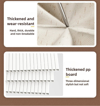 Boîte de rangement en coton et lin pour vêtements et couettes