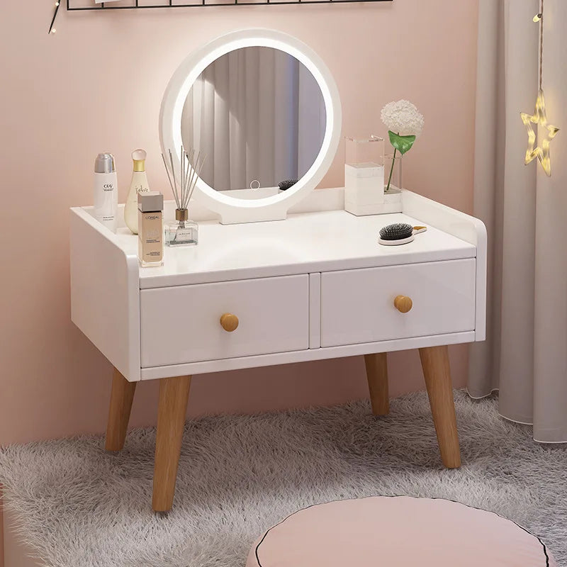 Coiffeuse moderne avec baie vitrée pour chambre à coucher